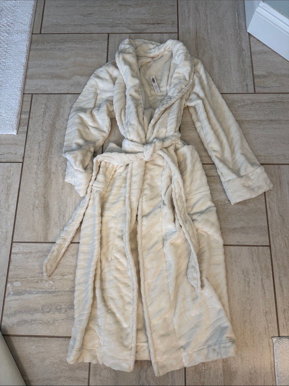 NWT Soma Textured Long Robe Champagne Dreams S/M